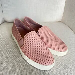 VINCE Blair pink leather slipon sneakers 8.5